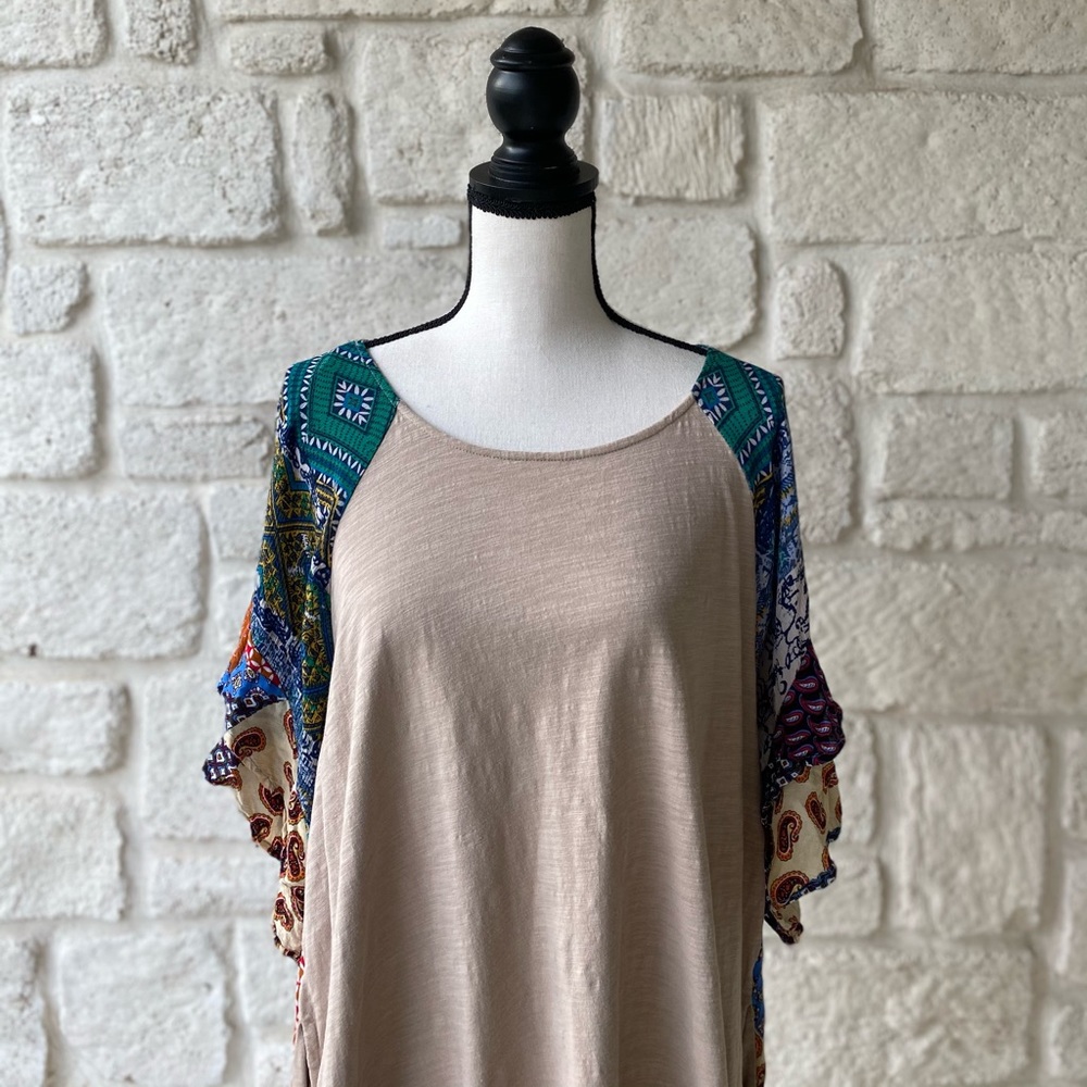 Umgee Patchwork Dress / Size Large - image 2